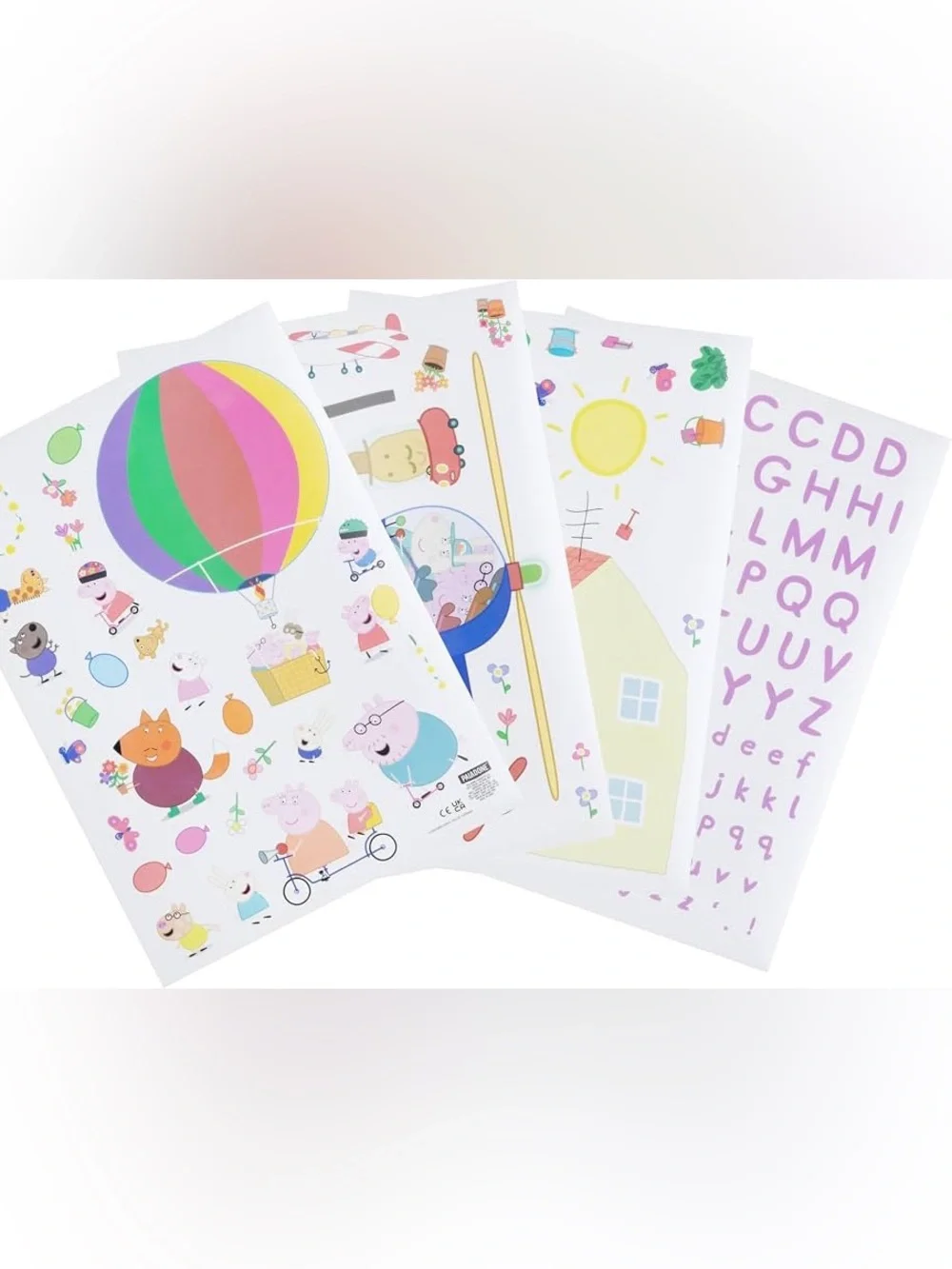 Peppa Pig Wall Decals with Letters - Customize Your Walls!